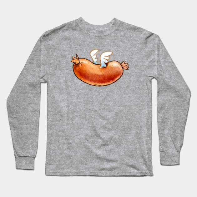 Flying Sausage Long Sleeve T-Shirt by MankySock